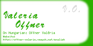 valeria offner business card